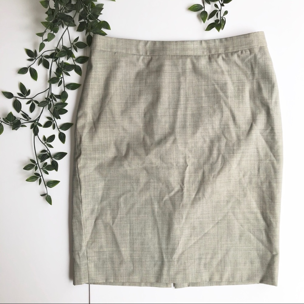 J. Crew Light Gray Pencil Skirt